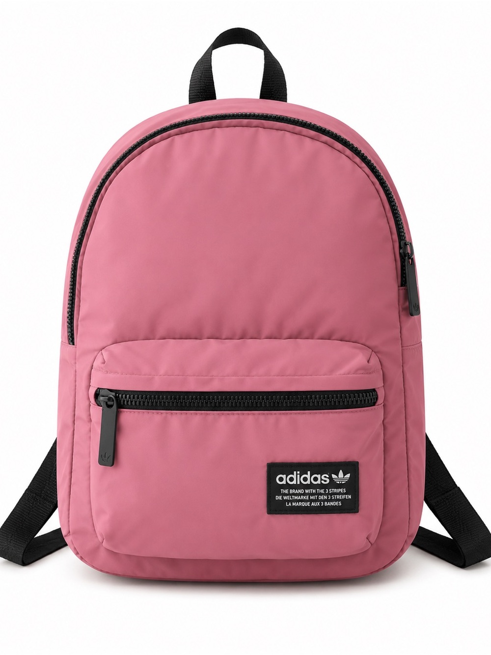 adidas Rose Pink Compact Mini Daypack with Black Trim